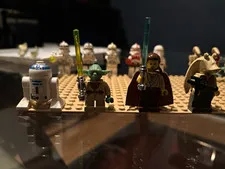 LEGO Star Wars Minifigure Lot R2-D2 Yoda Jabba the Hutt Plastic Age 5+