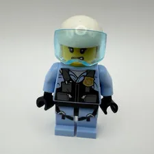 LEGO Police Part cty1208 - Rooky Partnur, Jet Pilot w/ helmet - 1pc