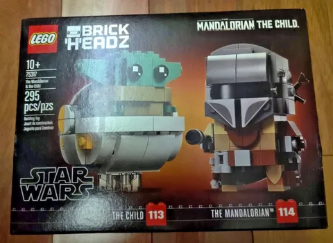 LEGO 75317 BrickHeadz Star Wars The Mandalorian & Child Brand New Seal Free Ship