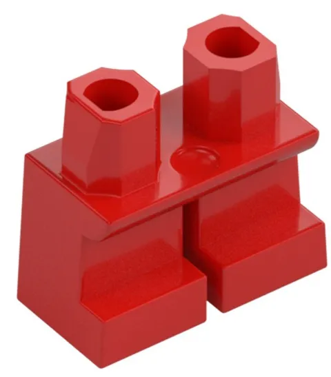 Lego New LITTLE DEVIL MINIFIG LEGS Short Red Jeans Plain Part 41879 D530
