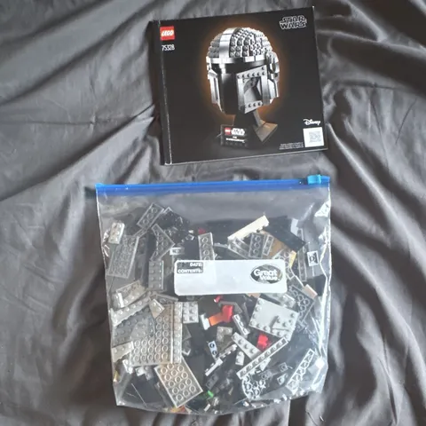 LEGO Star Wars 75328 The Mandalorian Helmet Bulk Lot Pieces w/ Instructions