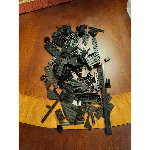 LEGO 1/2 Pound Bulk Lot Black Bricks Plates Technic Specialty Pieces MOC Parts