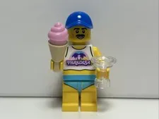 LEGO Ideas Paradisa Beach Bro Ice Cream Margarita Minifigure From 21358