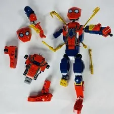 Incomplete LEGO Marvel 76298 Iron Spider-Man Construction Figure Parts & Pieces