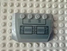 LEGO Wedge 4 x 6 x 2/3 Triple Curved with SW AT-TE Control Panel 52031pb066