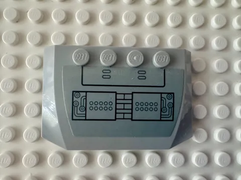 LEGO Wedge 4 x 6 x 2/3 Triple Curved with SW AT-TE Control Panel 52031pb066