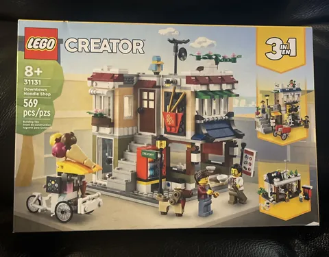 NEW Lego Creator 3 In 1 Downtown Noodle Shop 31131 Original Box retired SEALED