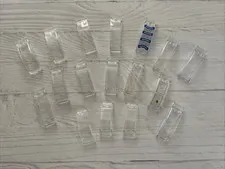 LEGO LOT 17 PCS TRANS CLEAR COCKPIT WINDSCREEN WINDSHIELD HINGE BUILDING PIECES