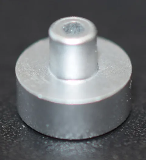 LEGO Metallic Silver 1x1 Round Tile with Bar and Small Pin Hole 20482 6410056
