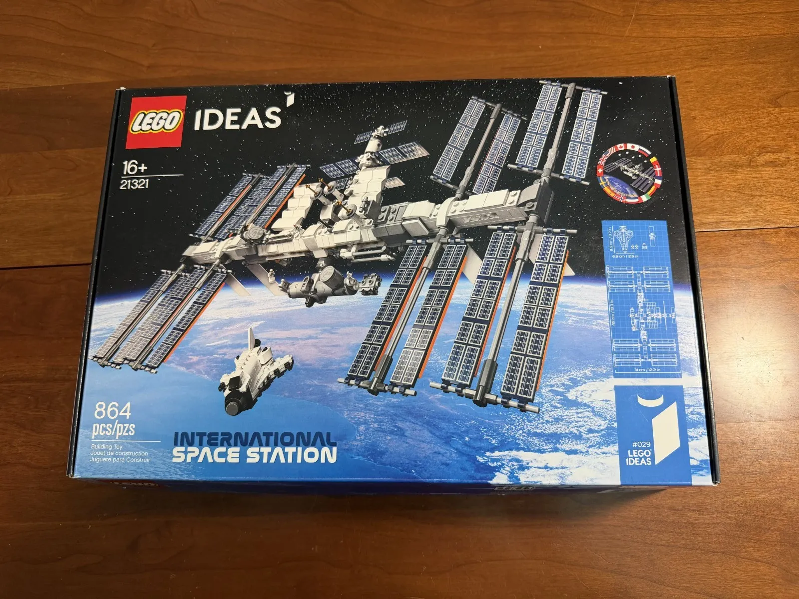 LEGO 21321 *** INTERNATIONAL SPACE STATION EMPTY BOX *** NO MANUAL