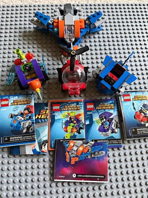 LEGO DC Comics Super Heroes Mighty Micros and Milano Lot w/ Instructions