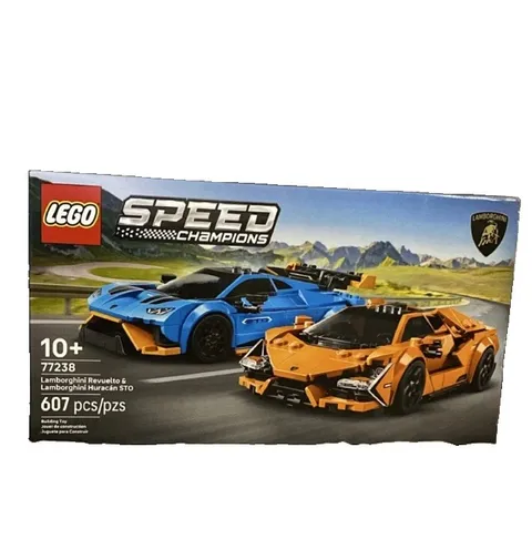 LEGO Speed Champions Lamborghini Revuelto & Huracán STO Set 77238, 607 pcs, 10+