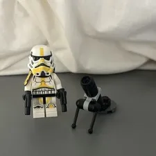 LEGO Star Wars Artillery Storm Trooper Minifigure w/Jetpack/Artillery/2 Blasters