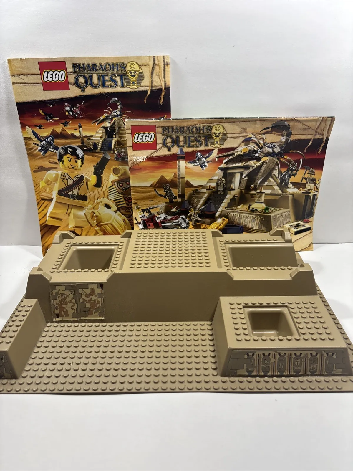 LEGO Dark Tan Raised Baseplate from 7327 Pharaoh’s Quest
