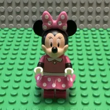 LEGO Minnie Mouse Minifigure Pink Polka Dot Dress with Bow Plastic Age 4+