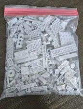 Lego Lot Color Light Bluish Gray 1/2 LB Pound Pieces Sorted Bulk