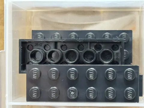 LEGO Parts - Black Brick 2 x 6 - No 2456 - QTY 5