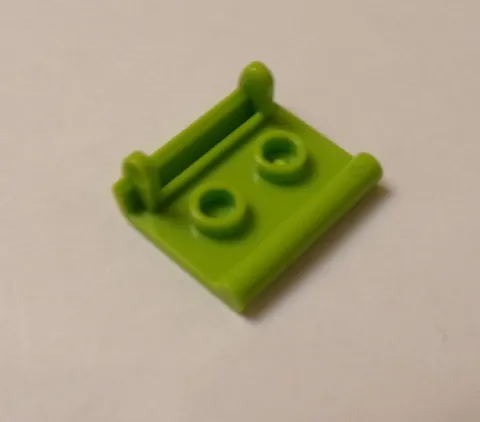 Lego x1 Lime Green Utensil Book Binding, Two Studs, 24324 (028-297)