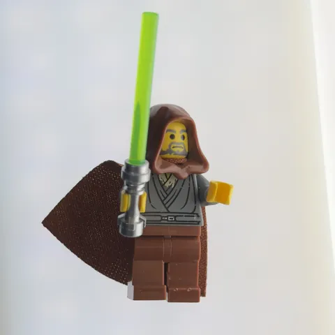 LEGO Star Wars 7163 Rare Jedi Bob Minifig Republic Gunship sw0057 light wear 