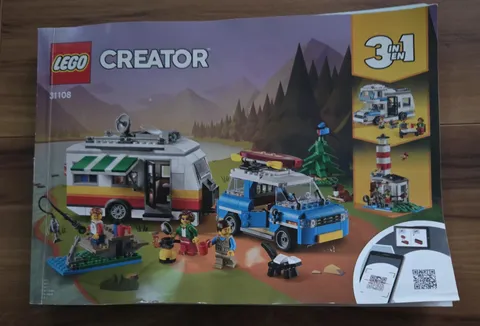 Instruction manual for the LEGO Creator 3-in-1 Caravan Family Holiday (Set 31108