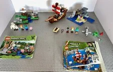 Lego 21123 21152 Minecraft Lot Of 2 Iron Golem Pirate Ship Adventure.