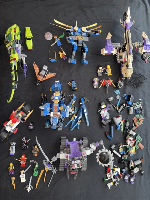 Huge Lot Of Lego Ninjago Retired Sets & Mini Figures 9447 70754 70746 70602 &&&