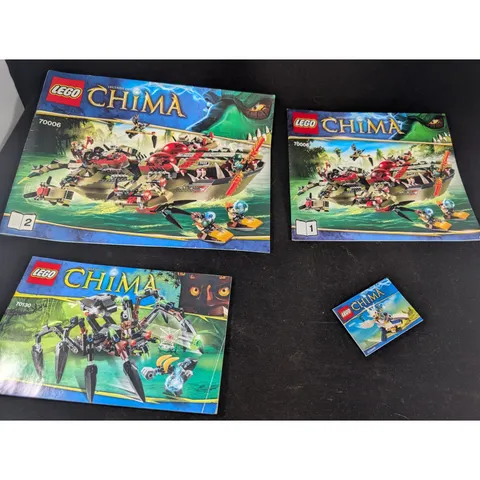 Lego Legends of Chima Instruction Manual Lot 70006 70130 30250 Cragger Sparratus