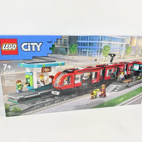 LEGO City Downtown Streetcar Station Train Set 60423 Kids Train 7+ NEW SEALED