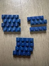 LEGO 3710 Dark Blue Plate 1x4 - 11 Pieces