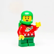 NEW Lego Minifigure Space Sweater Elf Kid Astronaut (hol383 41843 Christmas Tree