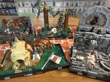 LEGO Star Wars Lot 5 Diaramas Dagobah 75330, Trash 75339, Trench 75329 READ!