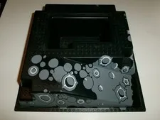 LEGO raised baseplate Moon (black and gray) 2552 (32 X 32)