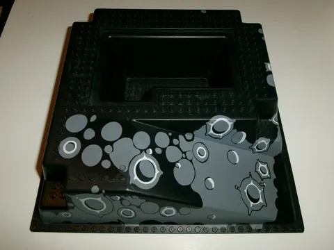 LEGO raised baseplate Moon (black and gray) 2552 (32 X 32)