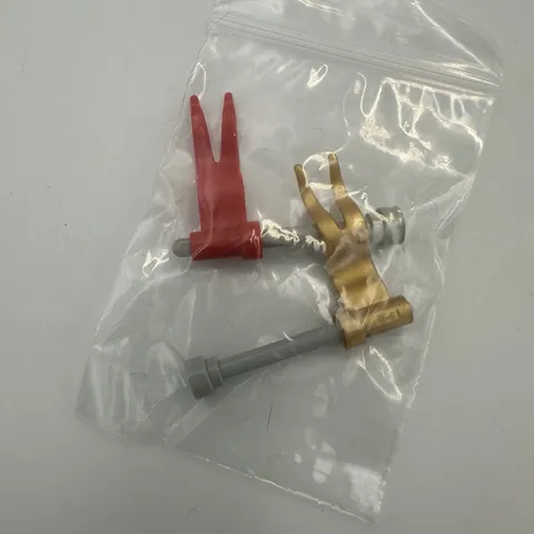 LEGO Parts: Wavy Flag / Banner, Knights, Castle - 2 Flags With Poles