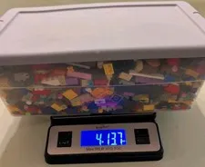 4+ lbs Bin of LEGO Bricks Parts & Pieces Bulk Lot 