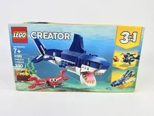 LEGO Creator 3in1 Deep Sea Creatures Shark Toy Building Kit 31088 (230 Pieces)  
