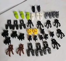 35+ Piece Lot Lego Bionicle Hero Factory Foot Feet Assorted Colors and Sizes
