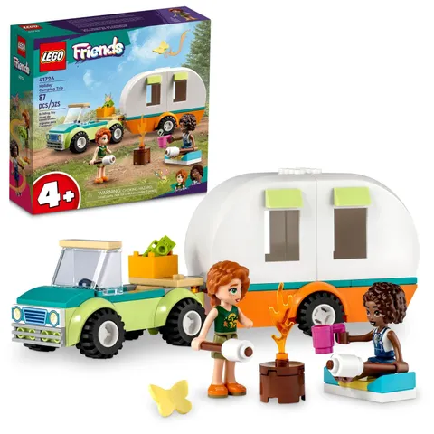 LEGO Friends Holiday Camping Trip 41726 Building Toy Set for Preschool Kids, Boy
