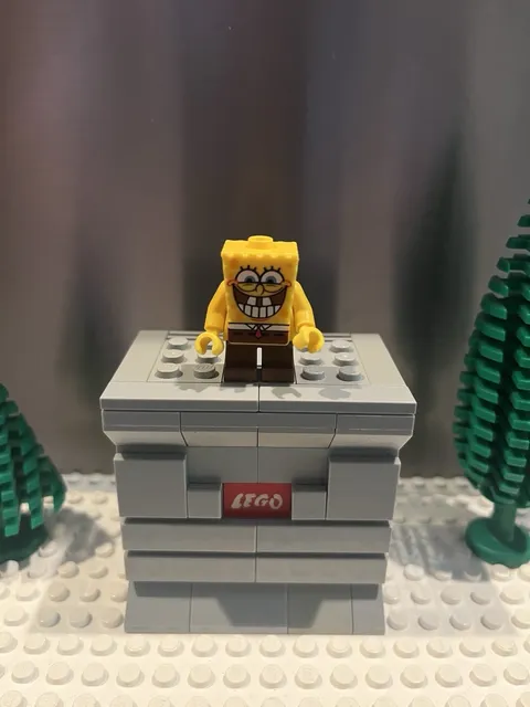 LEGO SpongeBob SquarePants Minifig - bob021 w Grin & Bottom Teeth From Set 3833