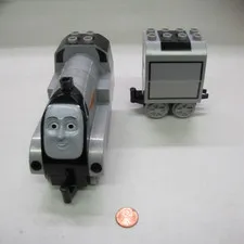 Rare LEGO Duplo THOMAS & FRIENDS SPENCER SILVER ENGINE & TENDER Vintage RAILROAD