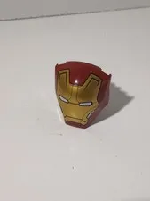 Armor, Smooth with 2 x 2 Round Brick Attachment with Iron Man Gold Face Plate 