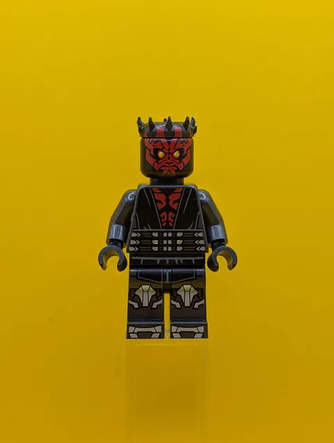 Darth Maul sw1415 Printed Legs with Silver Armor, Eyes without Black Pupils Star