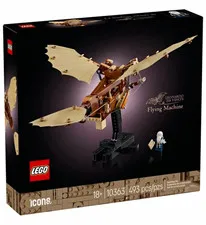 LEGO Icons Leonardo da Vinci's Flying Machine Set 10363 493pcs 18+ Stand