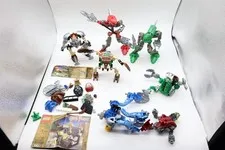 Lego Bionicle Figures and Parts Lot w/ Harry Potter Instructions