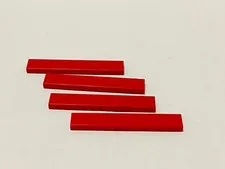 Lego 6636 Red Replacement Add-on Pieces Parts Lot of 4