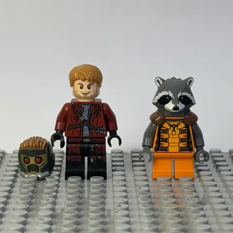 LEGO Guardians of the Galaxy Star-Lord Rocket Minifigures  SH0127 SH0122 Bundle