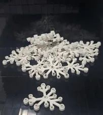 Lego, 5x6 White Leaves, 20 Pieces