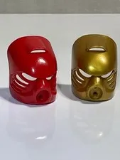 Lego Bionicle Red and Gold Masks Used Good Condition 32505 #24