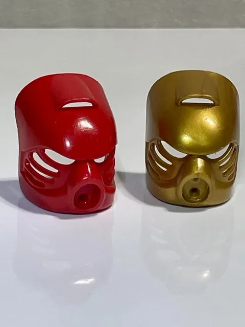 Lego Bionicle Red and Gold Masks Used Good Condition 32505 #24