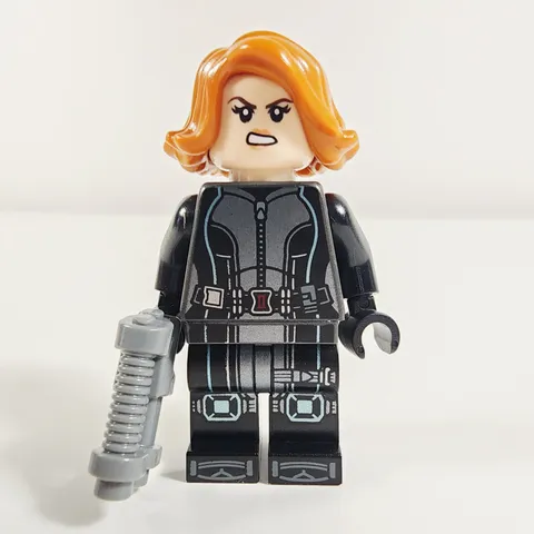 Lego Black Widow Minifigure Metallic Blue Trim Super Heroes 76260 76291 sh0881
